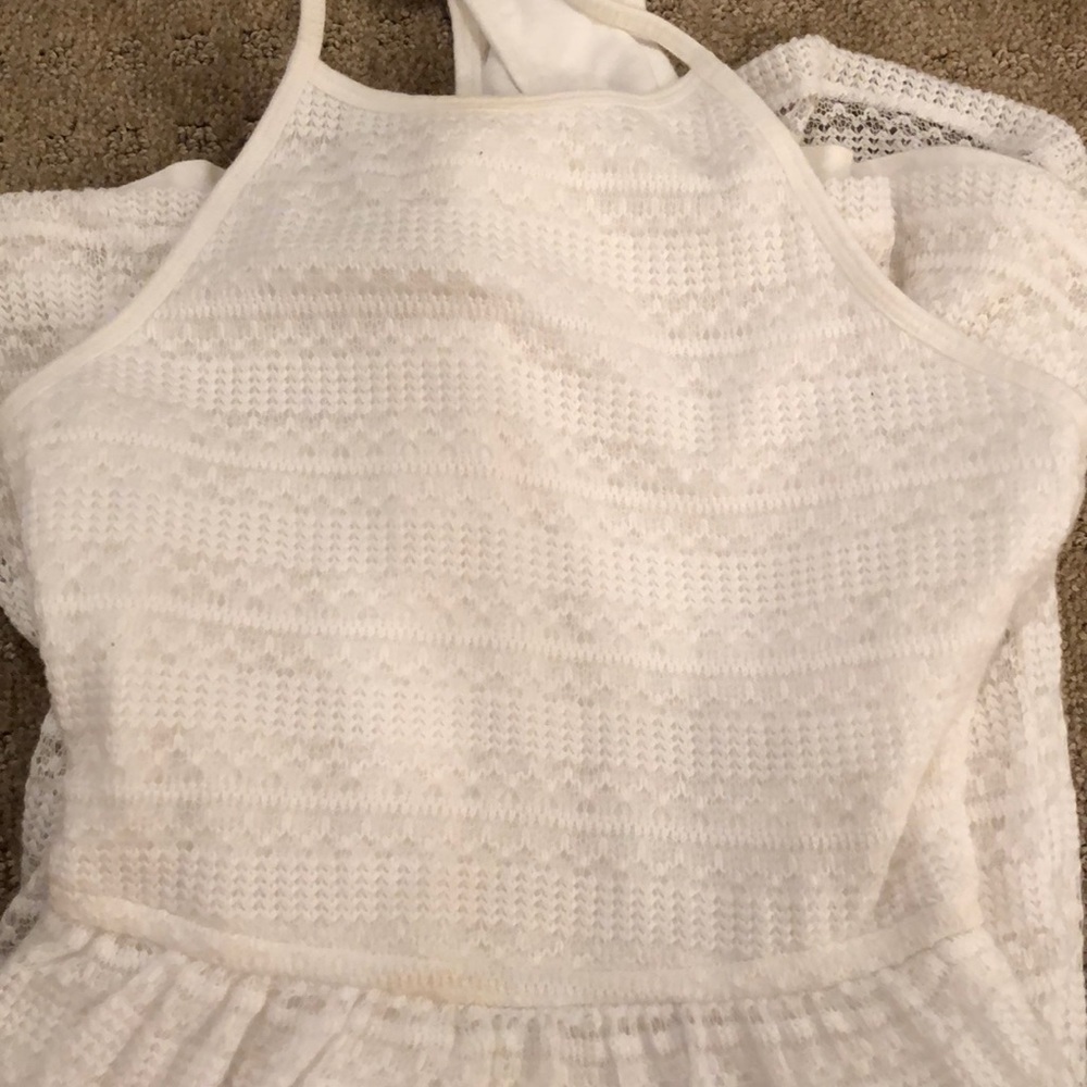 White Springtime Sweater Dress - Picture 4 of 4